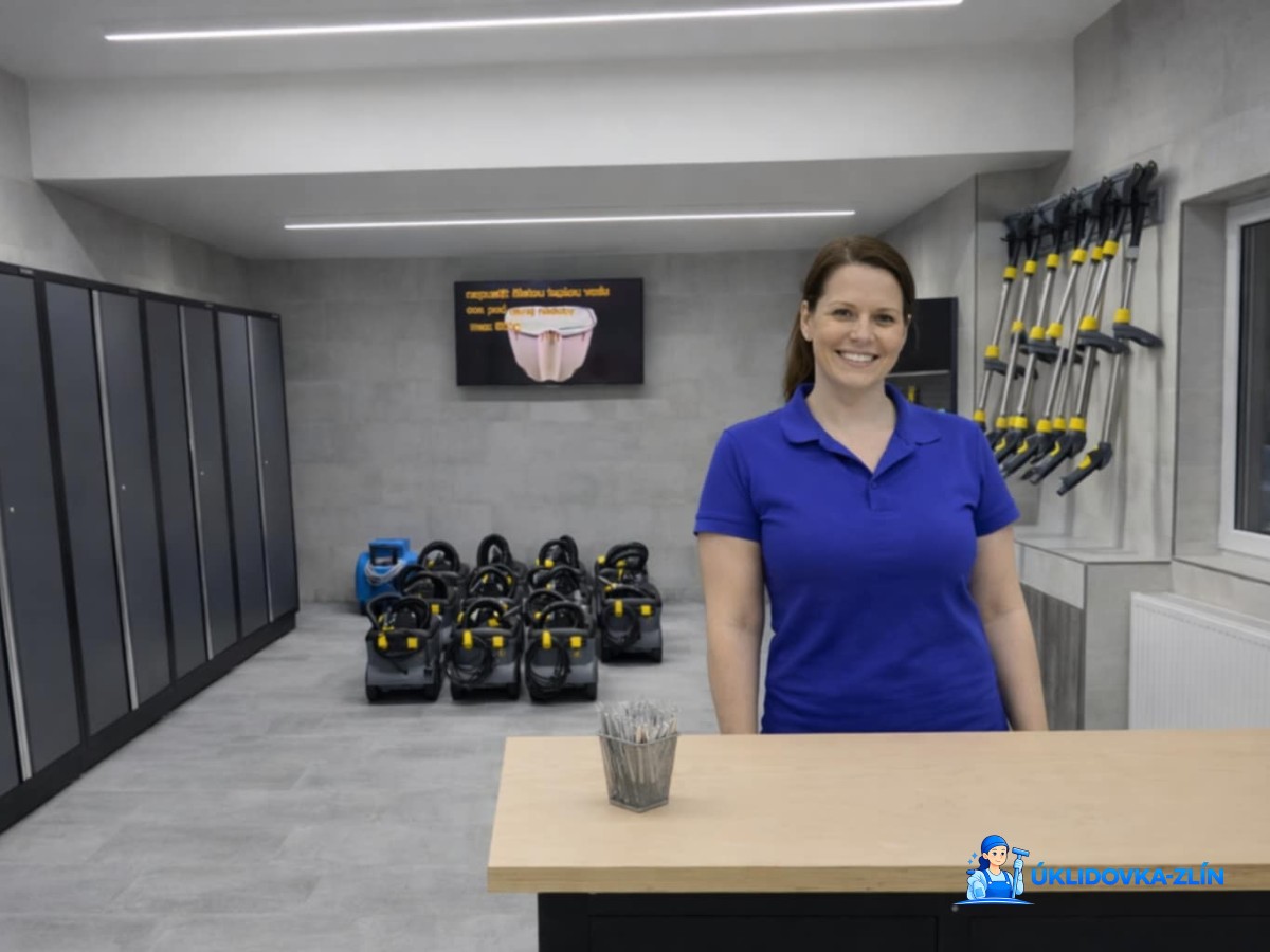Nově zrekonstruovaná půjčovna tepovačů a čisticích strojů ÚKLIDOVKA-ZLÍN ve Zlíně.
